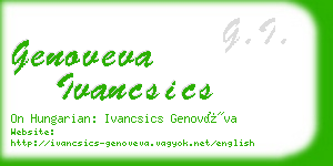 genoveva ivancsics business card
